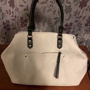 Gray over the shoulder bag